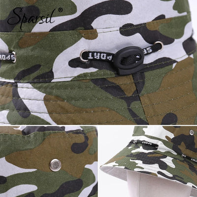 Sparsil Unisex Outdoor Camouflage Bucket Hat