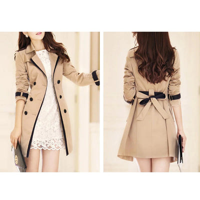 Autumn Double-Breasted Trench Coat