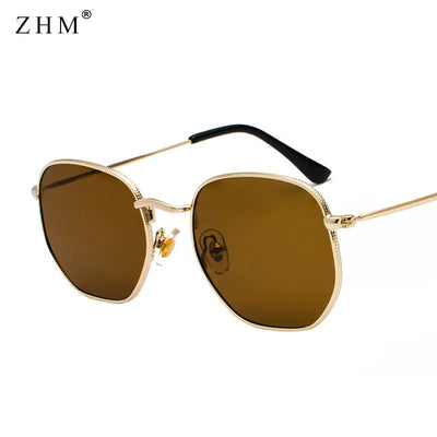 2021 Vintage Square Metal Frame Sunglasses: Classic Retro Eyewear