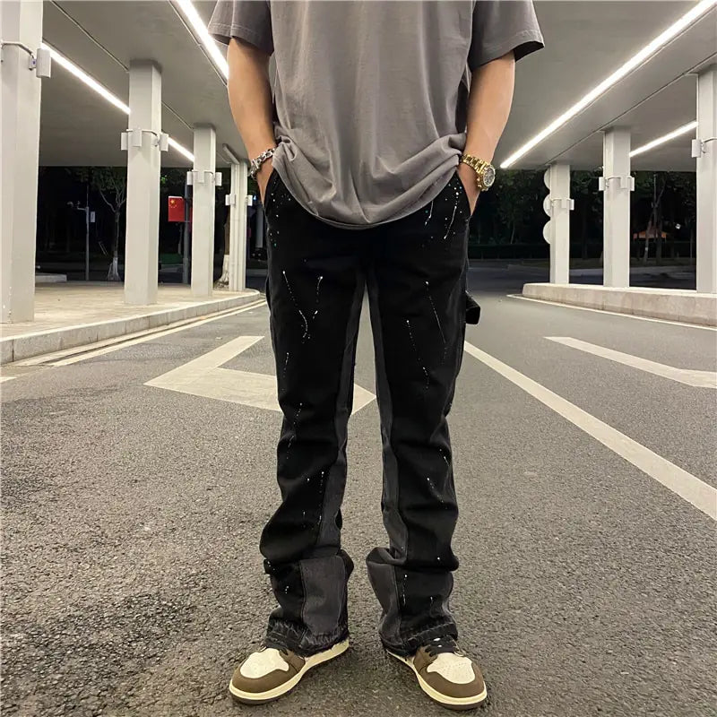 Urban Streetwear Flare Pants