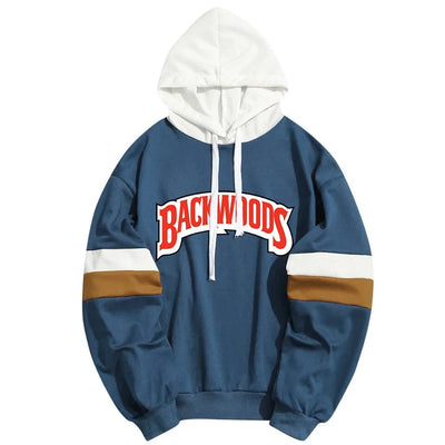 Backwoods Letters Print Hoodies