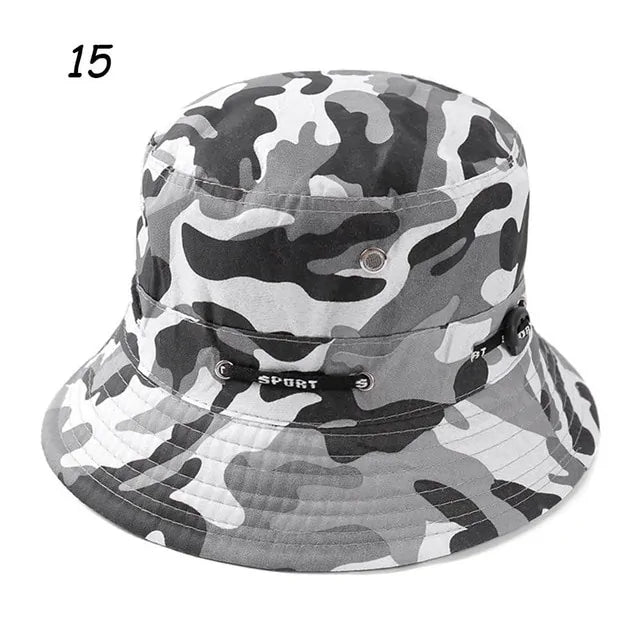 Sparsil Unisex Outdoor Camouflage Bucket Hat