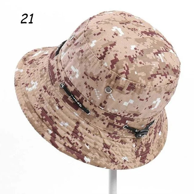 Sparsil Unisex Outdoor Camouflage Bucket Hat