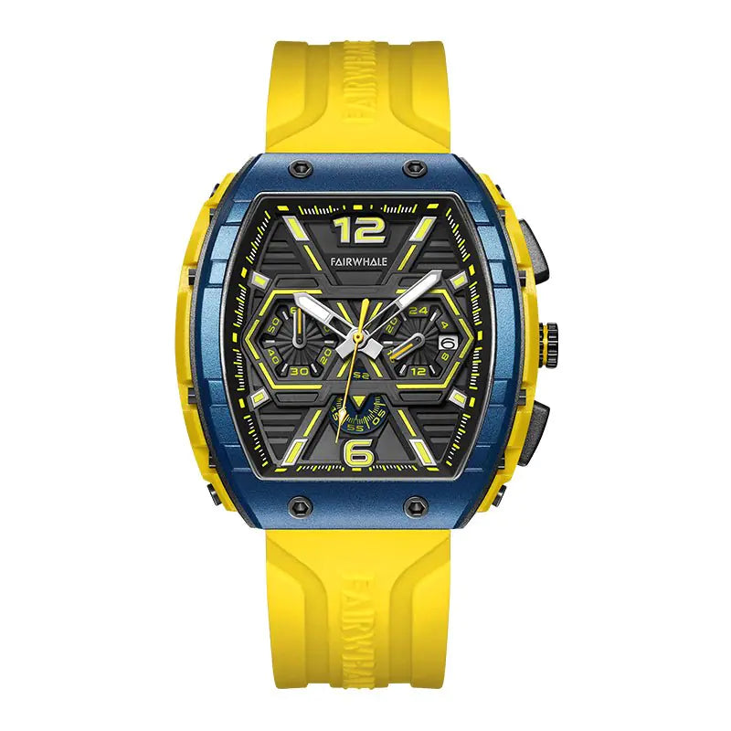 Multi-Hand Chronograph Rubber Strap