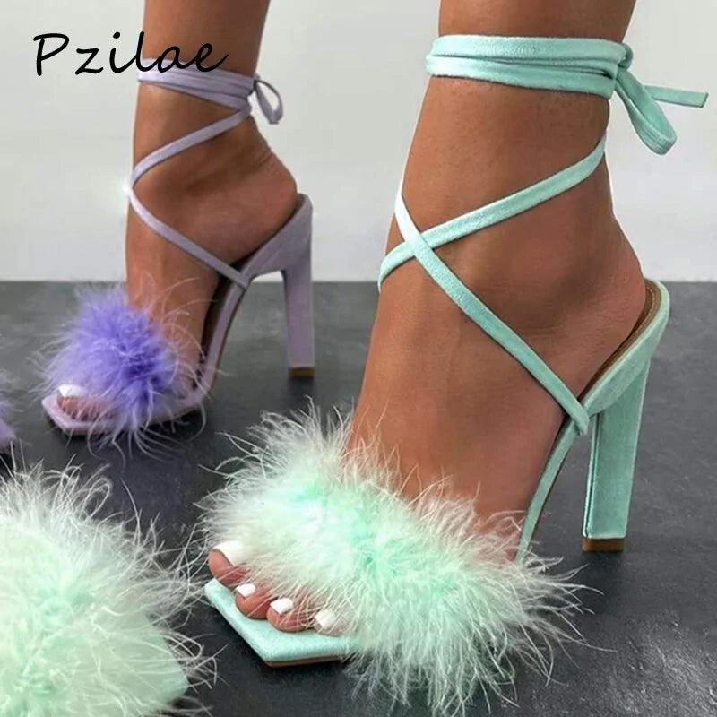 Feather Women High Heels