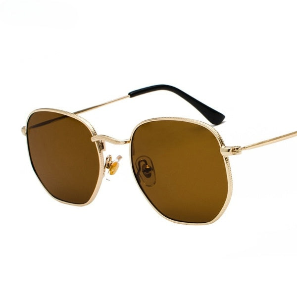 2021 Vintage Square Metal Frame Sunglasses: Classic Retro Eyewear