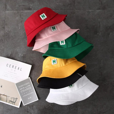 2019 Letter N Bucket Hat Fisherman Hats