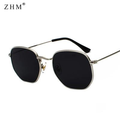 2021 Vintage Square Metal Frame Sunglasses: Classic Retro Eyewear